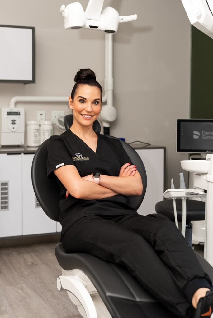Dr Chalita le Roux in the surgery at her dental practice in Amorosa, Roodepoort Dr Chalita le Roux in the surgery at her dental practice in Amorosa, Roodepoort