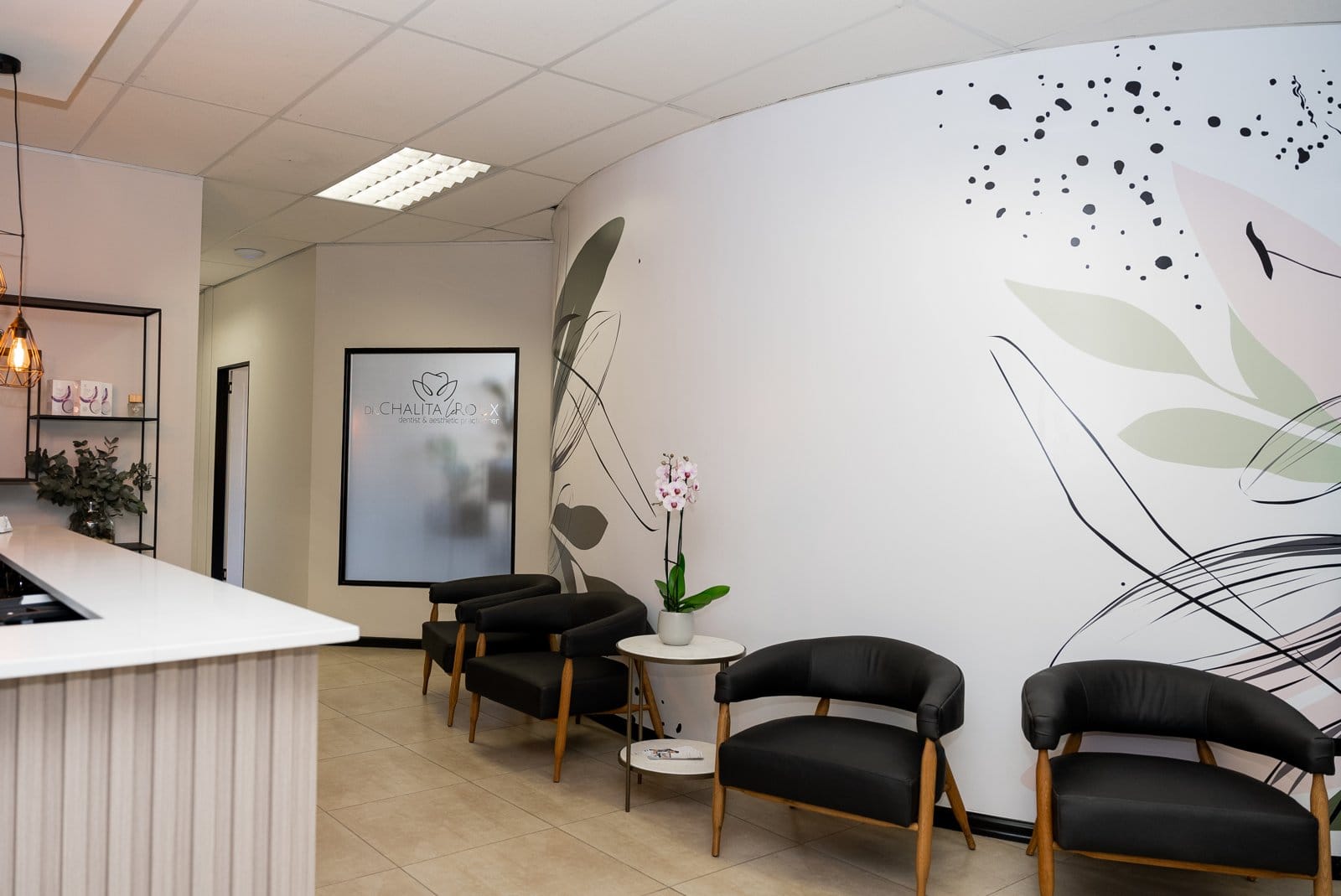 General Dentistry Roodepoort — Practice Waiting Area Waiting area at Dr Chalita le Roux Inc. dental practice in Roodepoort