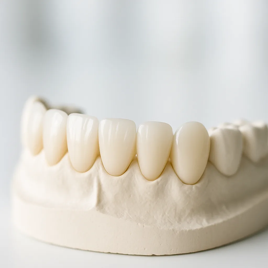 A smile-makeover set on a study model - Smile Makeover, Dr Chalita le Roux, Roodepoort