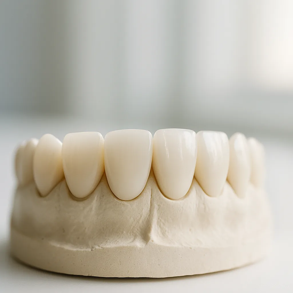 Porcelain veneers on a study model - Porcelain Veneers, Dr Chalita le Roux, Roodepoort