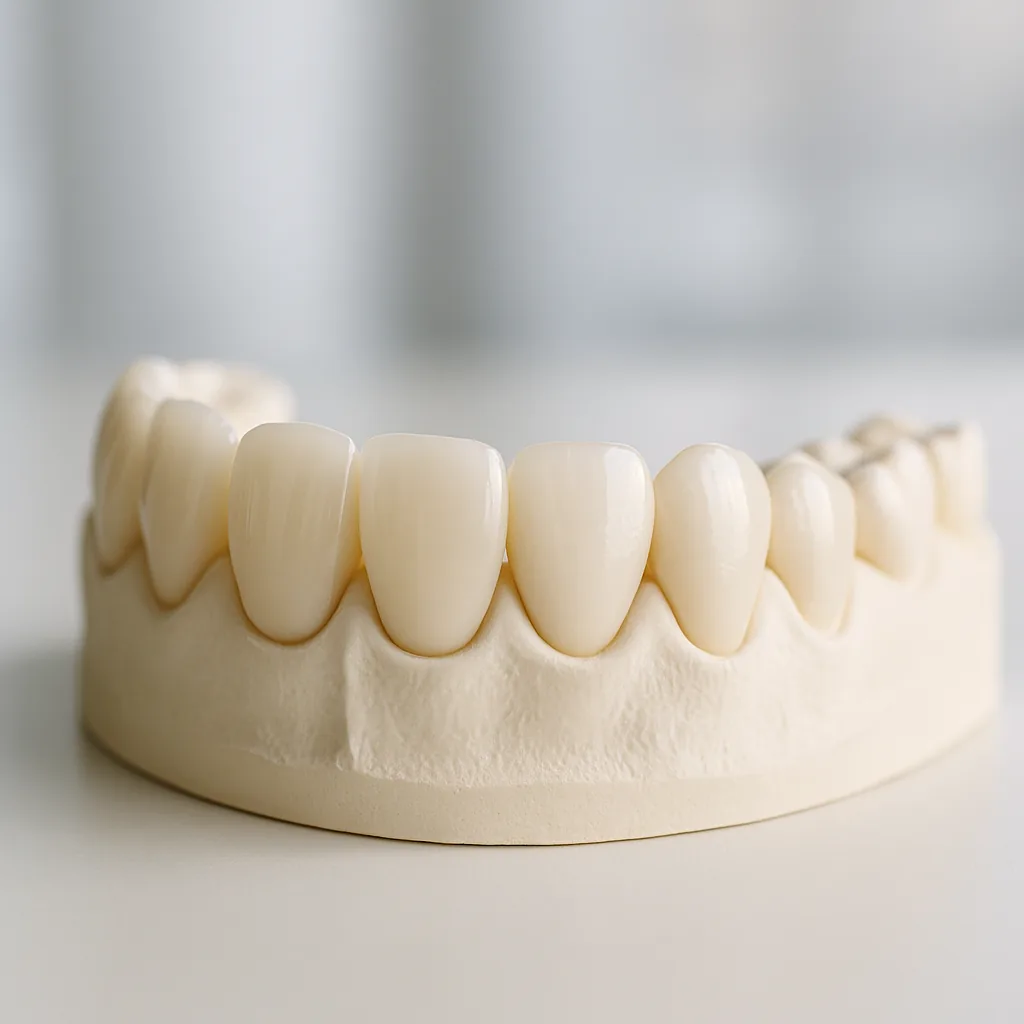 Porcelain veneers on a study model - Porcelain Veneers, Dr Chalita le Roux, Roodepoort