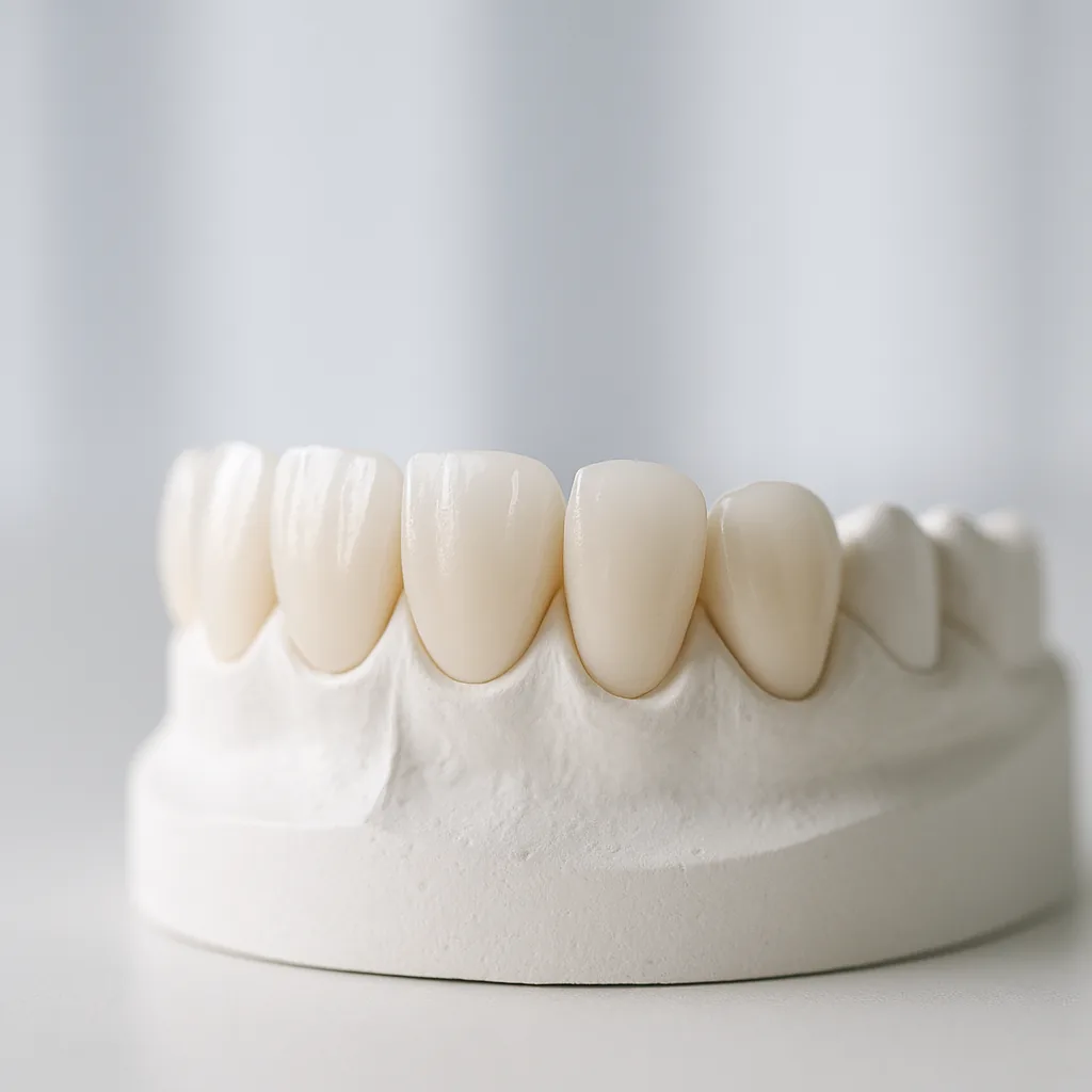 Porcelain veneers on a study model - Porcelain Veneers, Dr Chalita le Roux, Roodepoort
