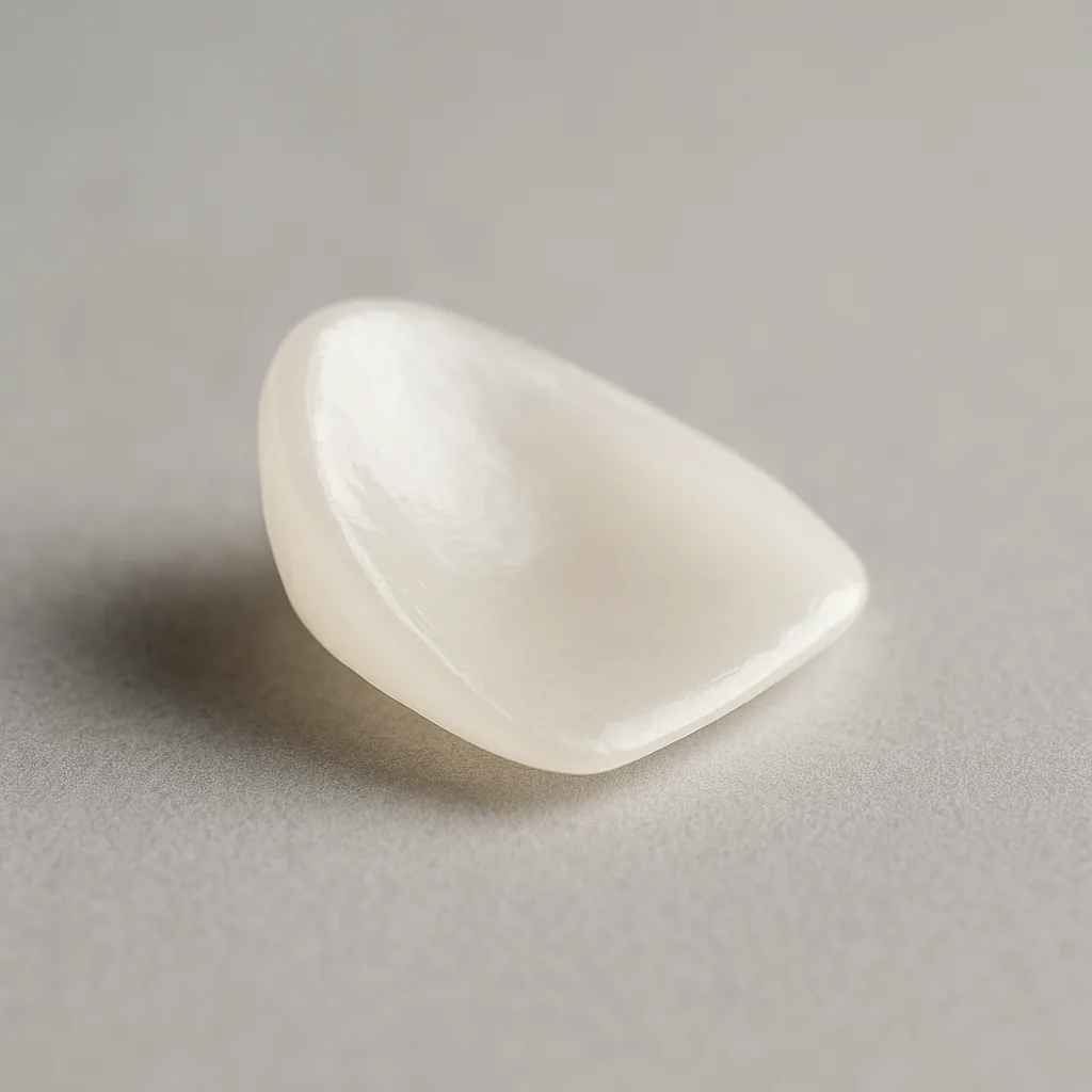 A single porcelain veneer shell - Porcelain Veneers, Dr Chalita le Roux, Roodepoort