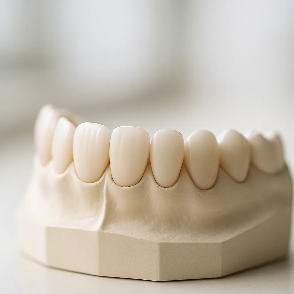 Porcelain veneers on a study model - Porcelain Veneers, Dr Chalita le Roux, Roodepoort