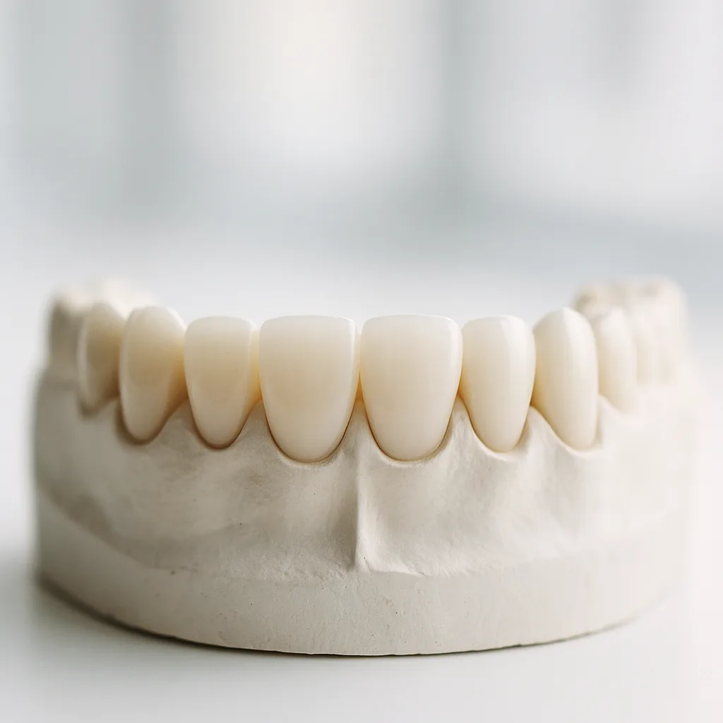 Porcelain veneers on a study model - Porcelain Veneers, Dr Chalita le Roux, Roodepoort