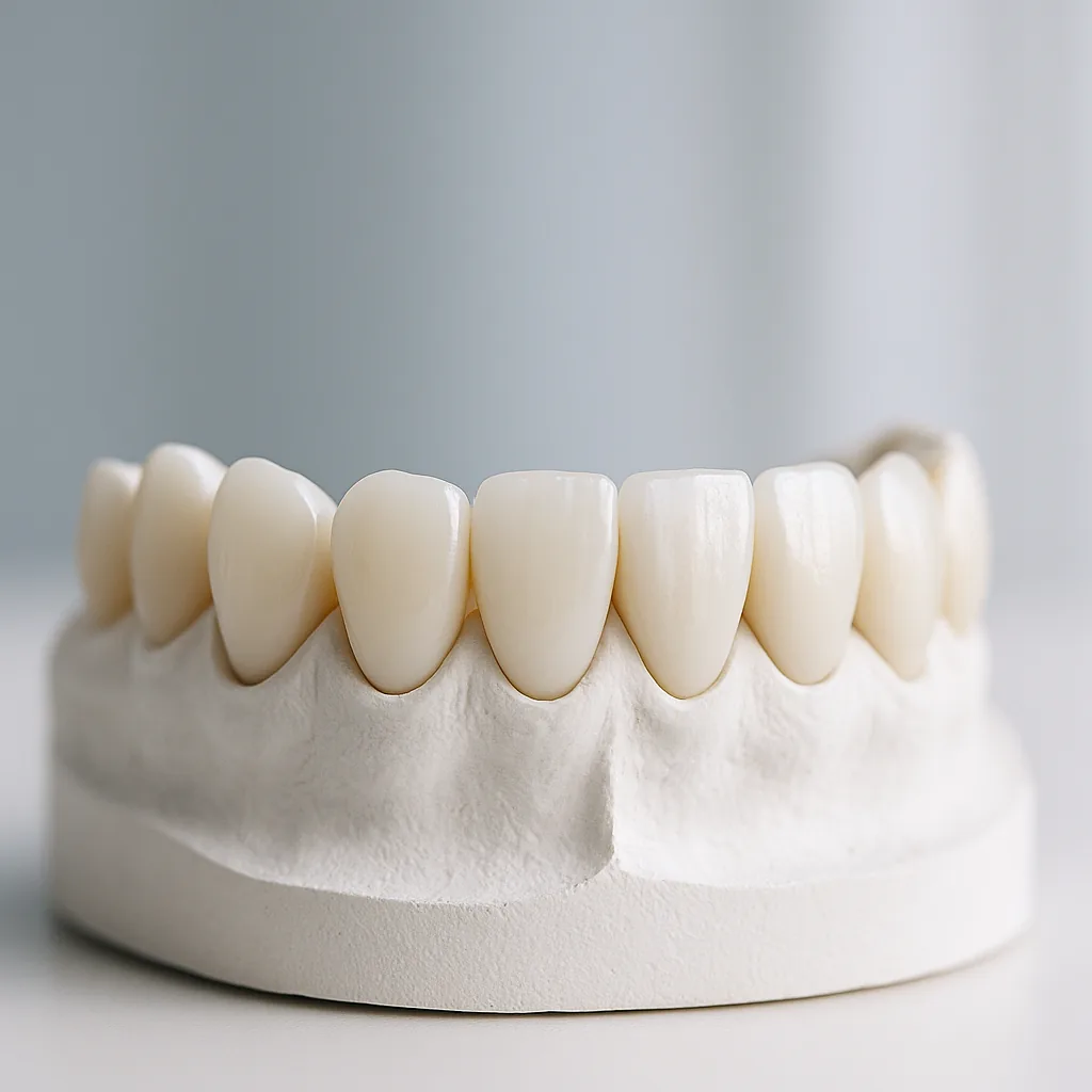 Porcelain veneers on a study model - Porcelain Veneers, Dr Chalita le Roux, Roodepoort