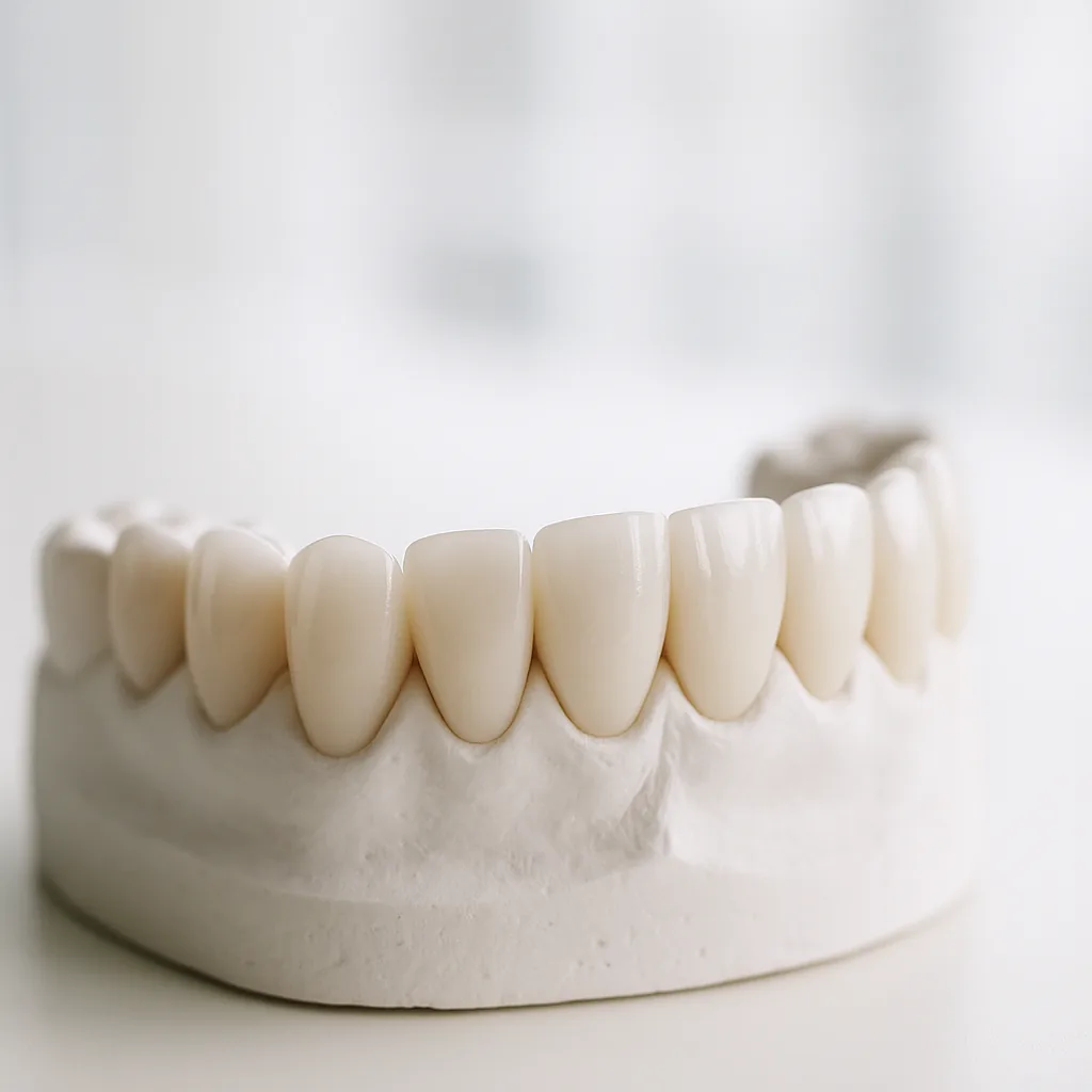 Porcelain veneers on a study model - Porcelain Veneers, Dr Chalita le Roux, Roodepoort