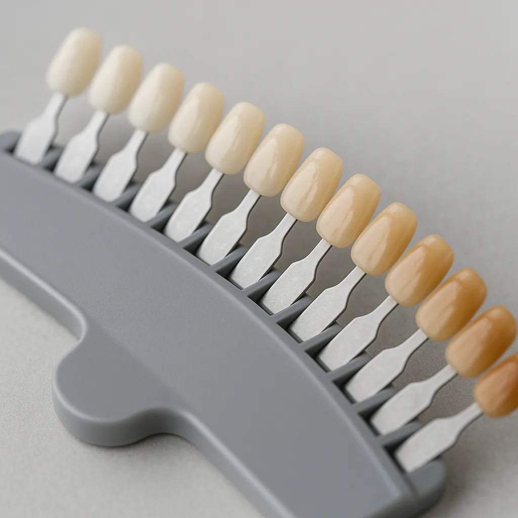 A professional tooth-shade guide - professional vs home teeth whitening, Dr Chalita le Roux, Roodepoort