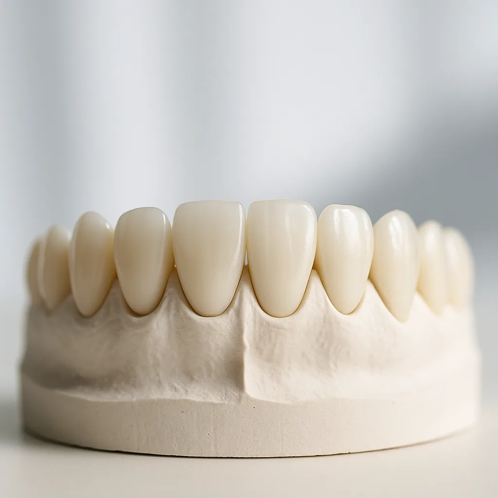 A smile-makeover set on a study model - Smile Makeover, Dr Chalita le Roux, Roodepoort