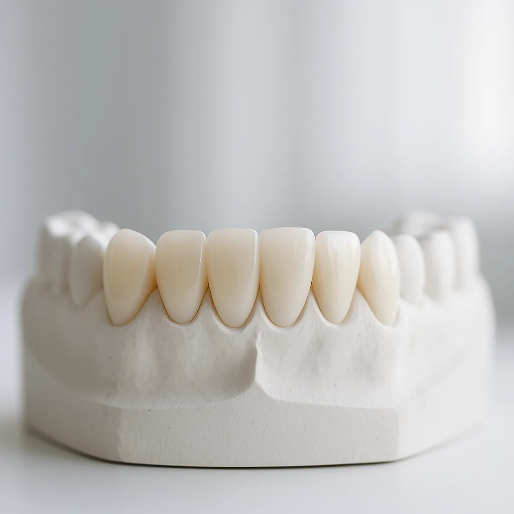 A smile-makeover set on a study model - Smile Makeover, Dr Chalita le Roux, Roodepoort