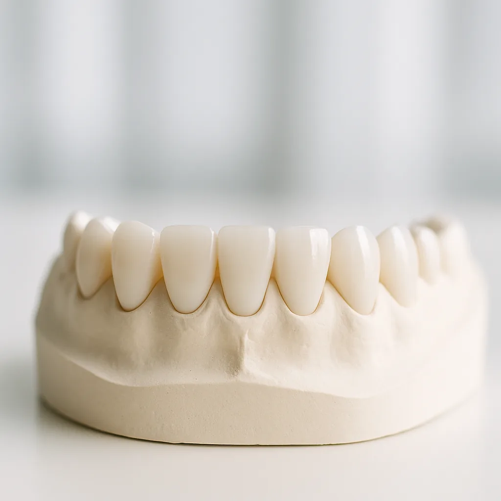 A smile-makeover set on a study model - Smile Makeover, Dr Chalita le Roux, Roodepoort