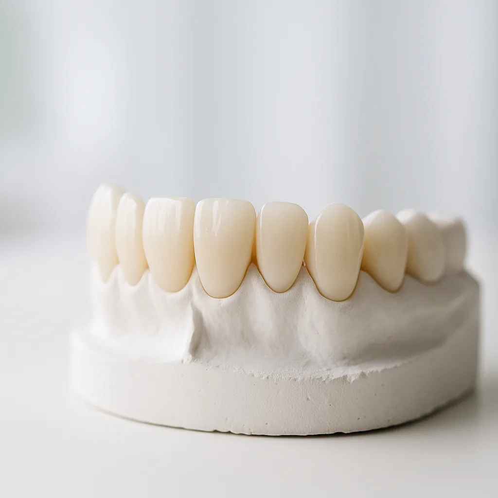 A smile-makeover set on a study model - Smile Makeover, Dr Chalita le Roux, Roodepoort