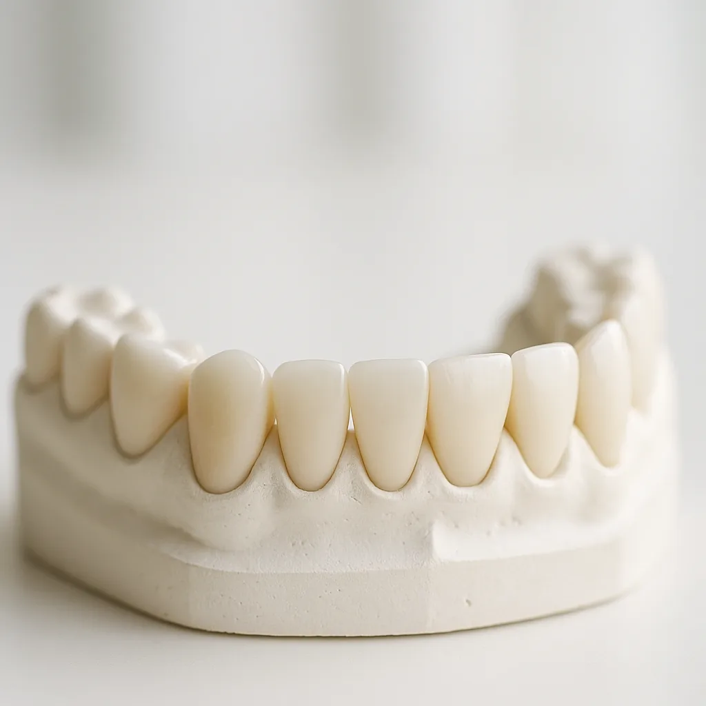A smile-makeover set on a study model - Smile Makeover, Dr Chalita le Roux, Roodepoort