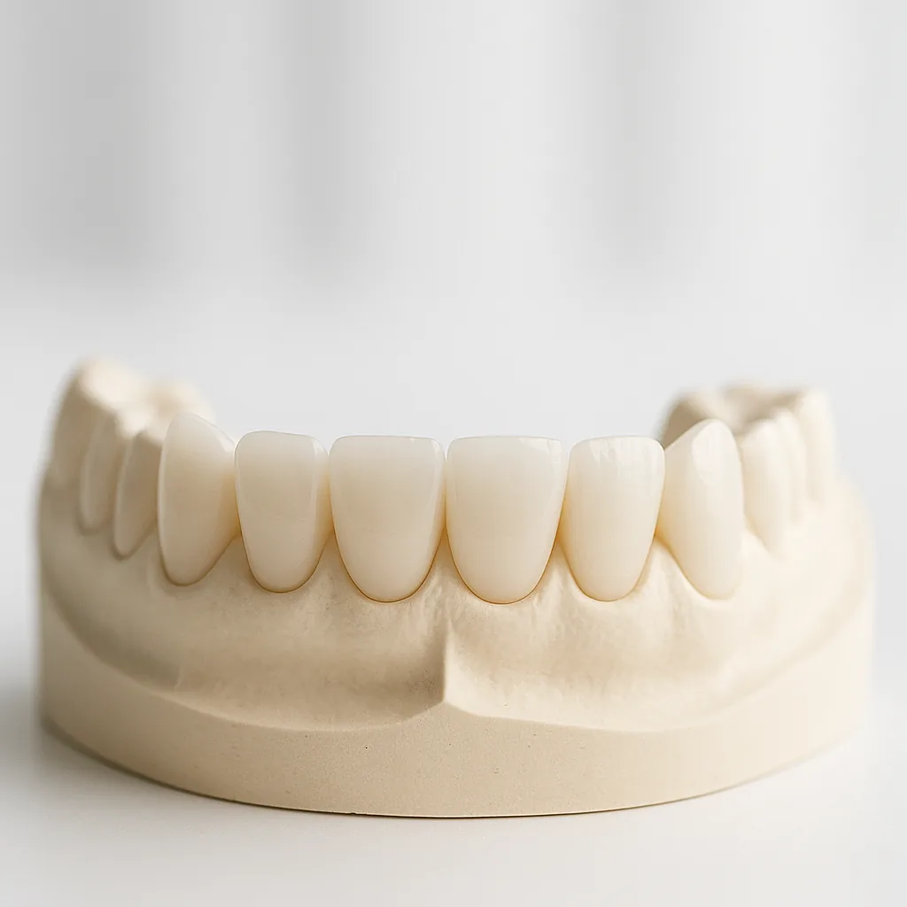 A smile-makeover set on a study model - Smile Makeover, Dr Chalita le Roux, Roodepoort