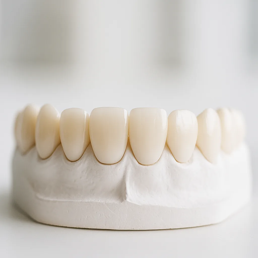 A smile-makeover set on a study model - smile, Dr Chalita le Roux, Roodepoort
