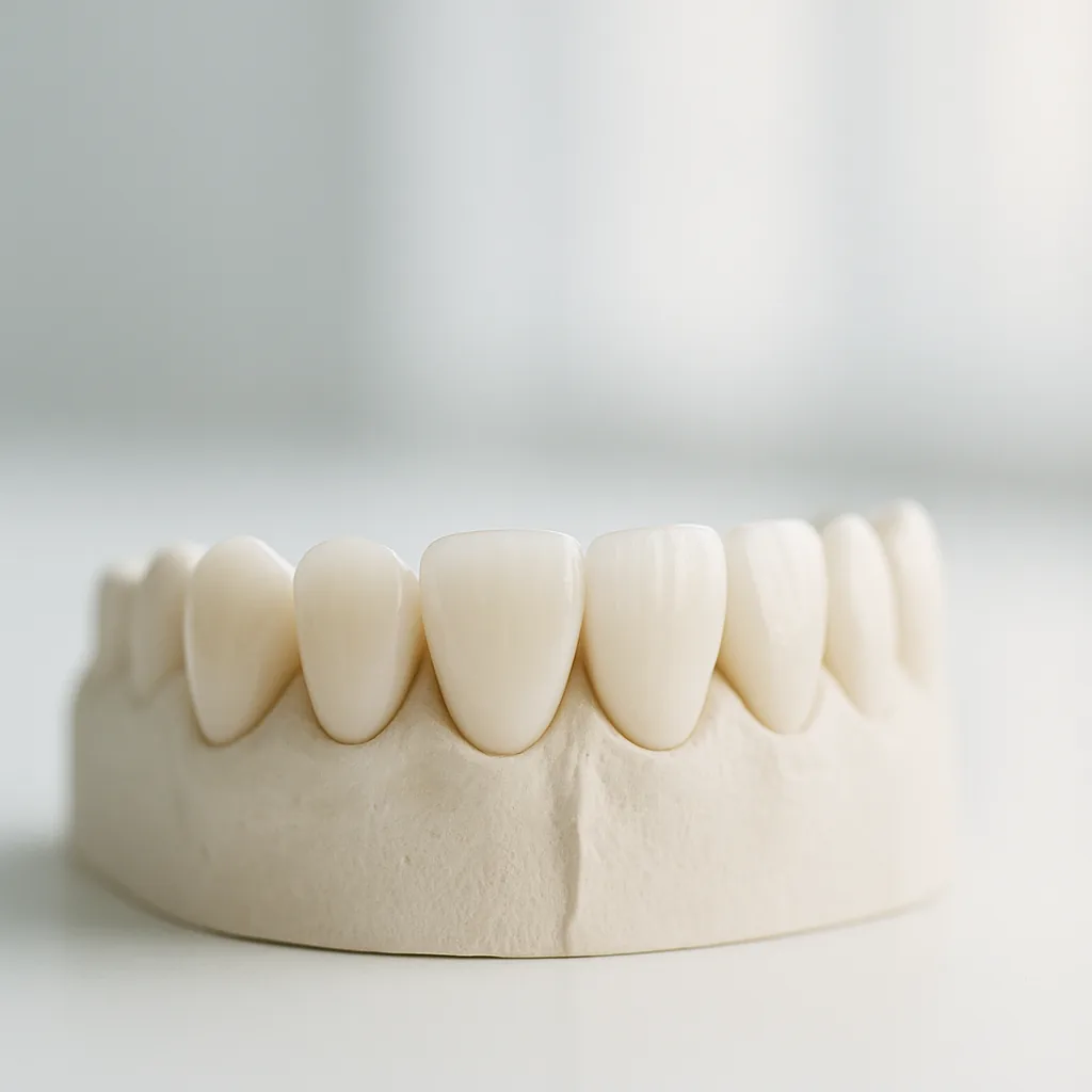 A smile-makeover set on a study model - Smile Makeover, Dr Chalita le Roux, Roodepoort