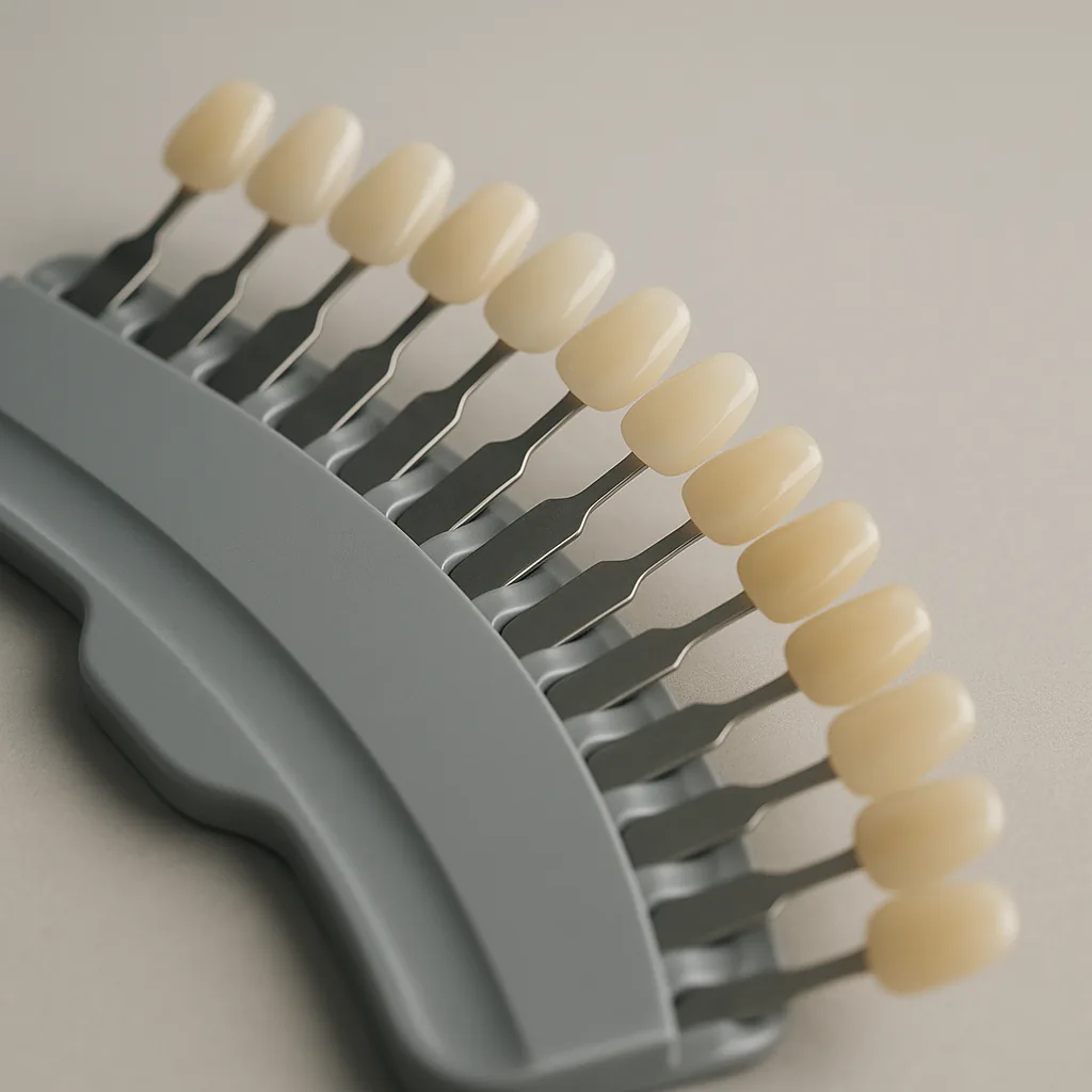 A professional tooth-shade guide - What Do Teeth Whitening Cost, Dr Chalita le Roux, Roodepoort