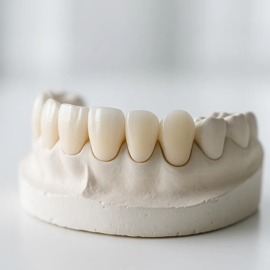 Porcelain veneers on a study model - Porcelain Veneers, Dr Chalita le Roux, Roodepoort