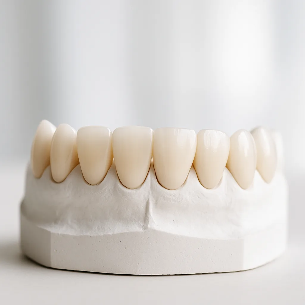 A smile-makeover set on a study model - Smile Makeover, Dr Chalita le Roux, Roodepoort