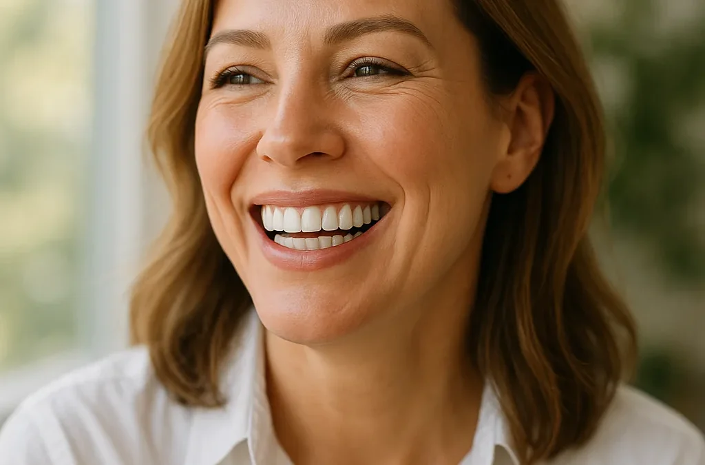 Woman with a natural, refreshed look after first-time dermal fillers, Dr Chalita le Roux, Roodepoort