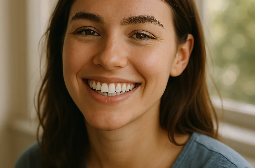 Young woman smiling after wisdom teeth removal - Dr Chalita le Roux, Roodepoort
